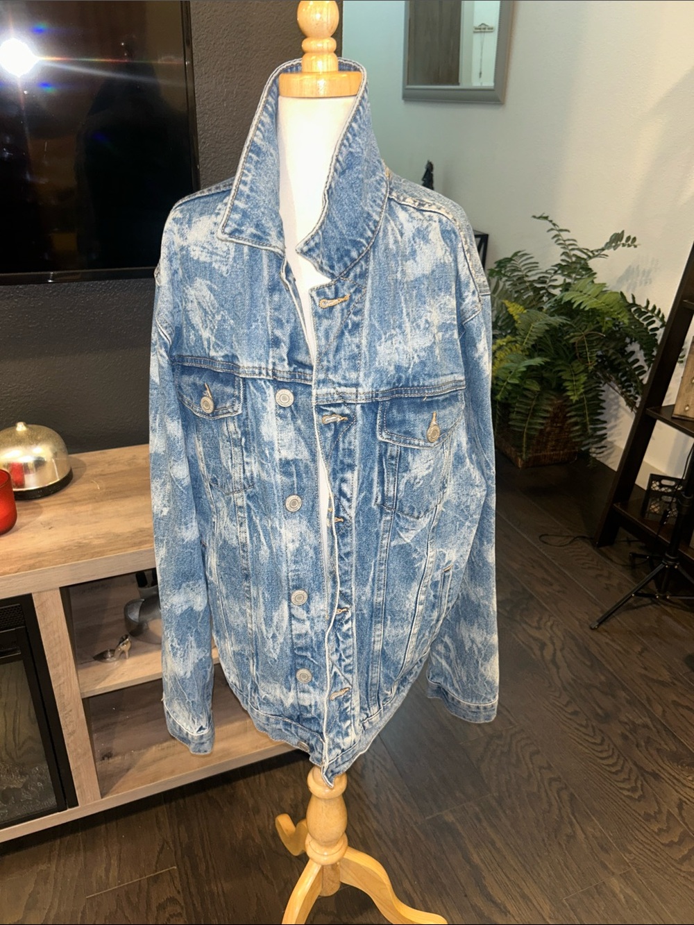 PacSun Light Wash Denim Jacket with Label Detail